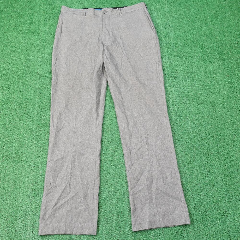 Roundtree‎ & Yorke Performance Pants Mens 36x34 Gray Work Play Polyester